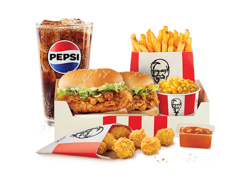 Double Sliders Box KFC Canada Menu